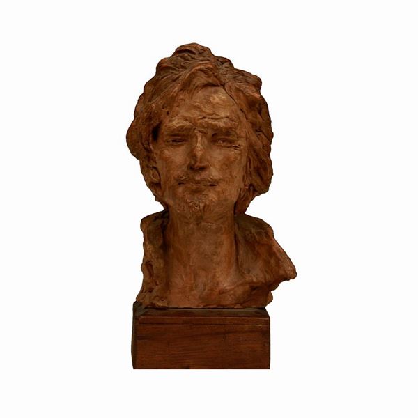 Domenico Mastroianni - Statuina raffigurante Caravaggio