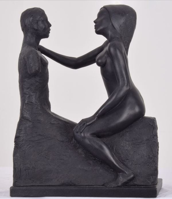 Umberto Ferrelli : De l'omo e de la femina  - Scultura in terracotta a colombino - Auction Modern and Contemporary Art - Gliubich Casa d'Aste