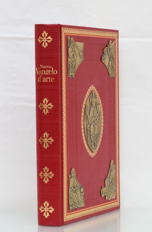 Nuovo Vangelo d'Arte - Edizioni Lusso San Paolo. Copertina con 5 bassorilievi d'ottone