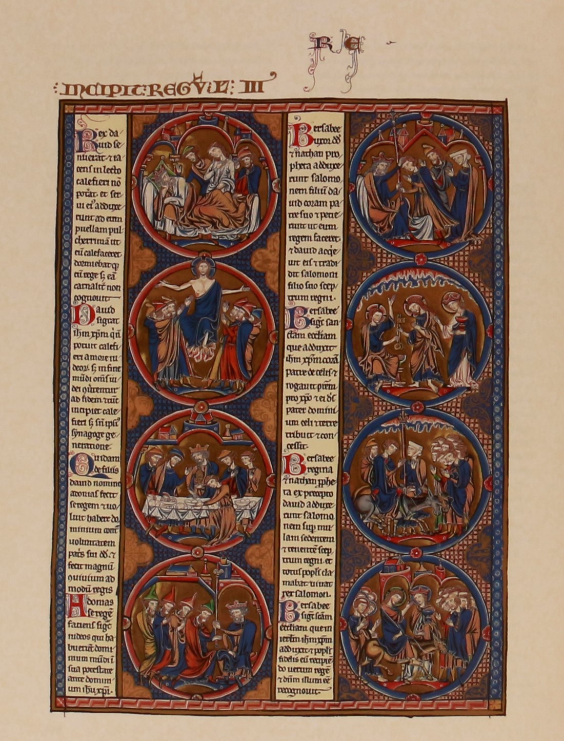 La grande Bibbia d'Europa con miniature della Biblia de San Luis