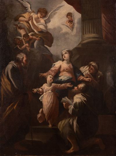 Sacra Famiglia con Angeli