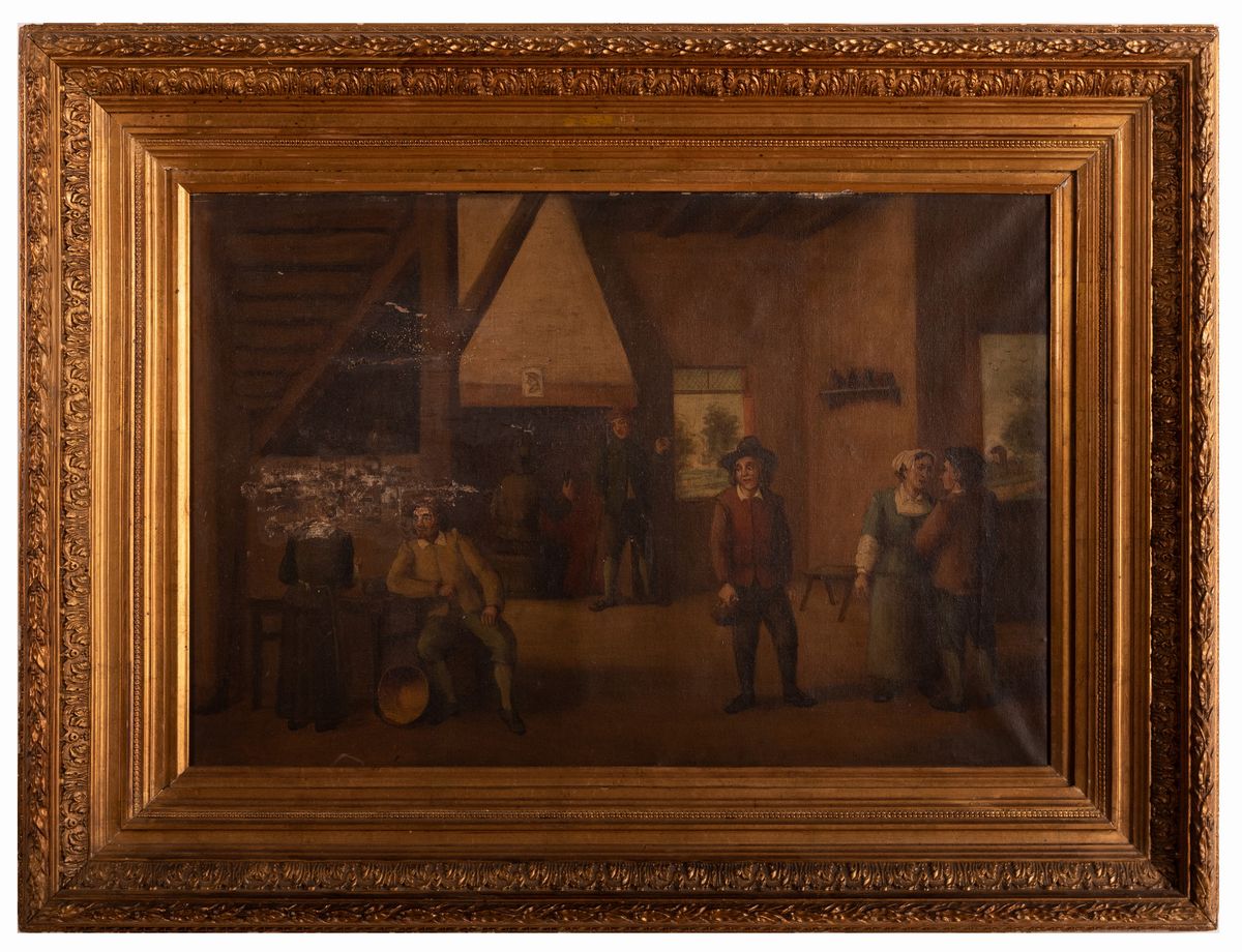 Scuola Fiamminga XIX Secolo - Interno di Cucina