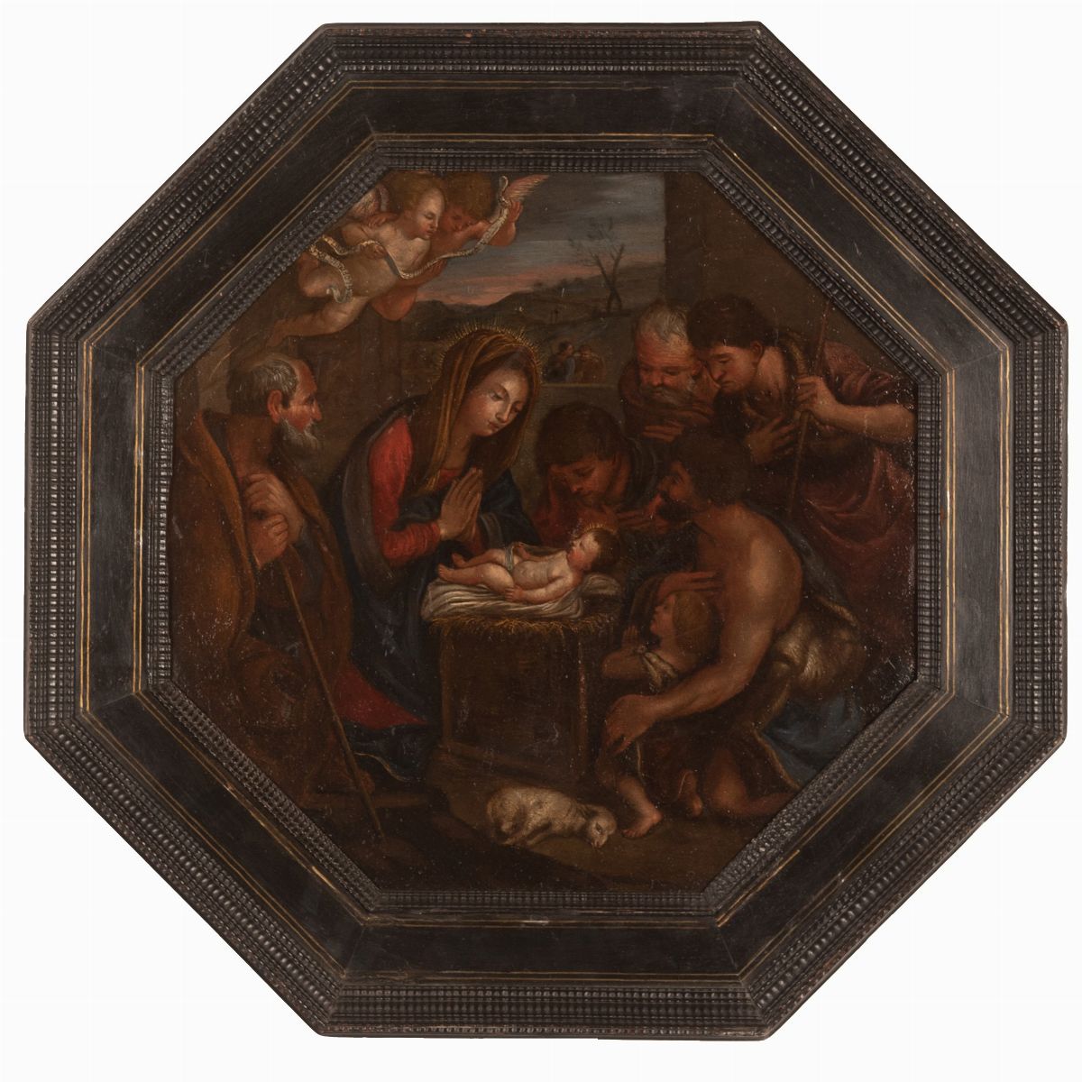 Scuola Emiliana XVII Secolo - Adorazione dei Pastori