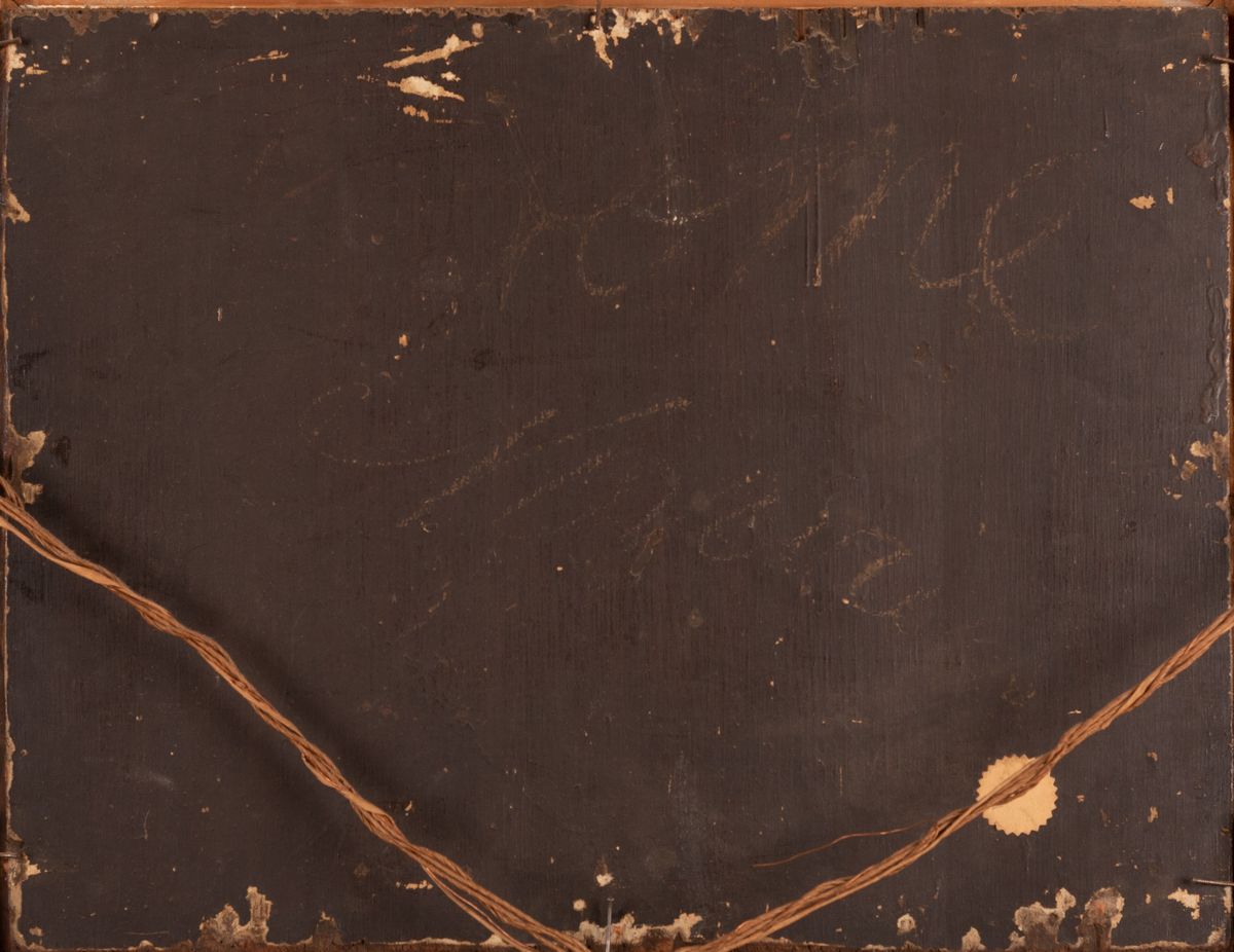 Scuola Olandese del XIX Secolo - Paesaggio con Ruscello, Figure e Armenti