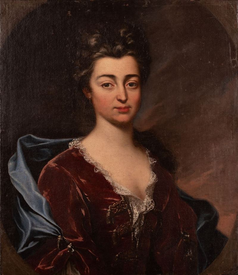 Scuola Piemontese del XVIII Secolo - Ritratto di Dama