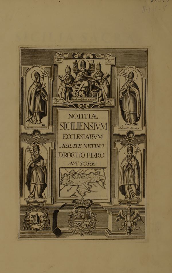 Pirri, Rocco. Sicilia Sacra disquisitionibus, et notitiis illustrata, ubi libris quatuor ...