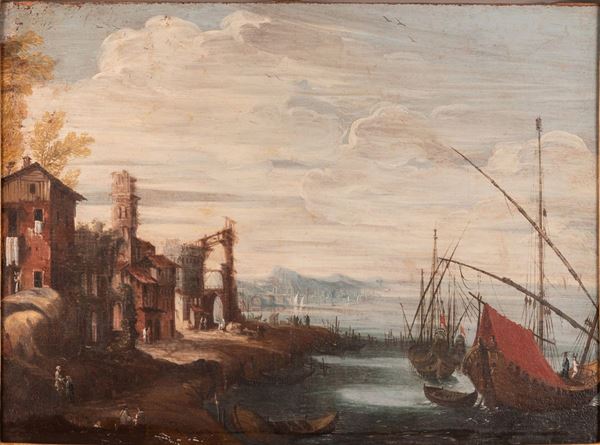 Scuola veneta XVIII secolo - Coast View