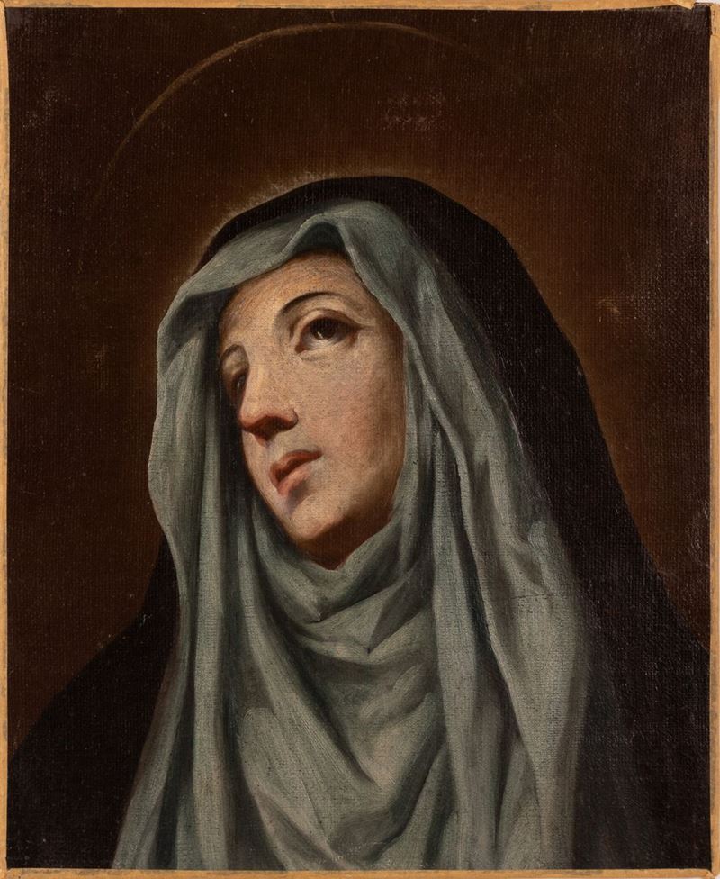 Scuola Romana XVII Secolo - Santa Vergine