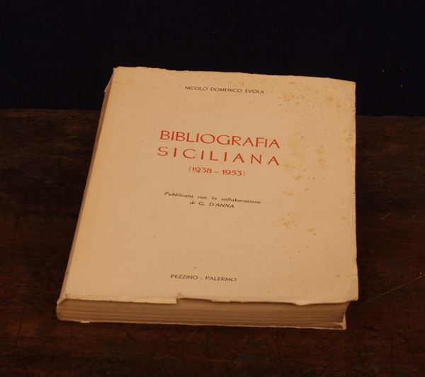 Evola, Niccolò Domenico. Bibliografia siciliana : 1938-1953 ; pubblicata con la collaborazione di G. D'Anna