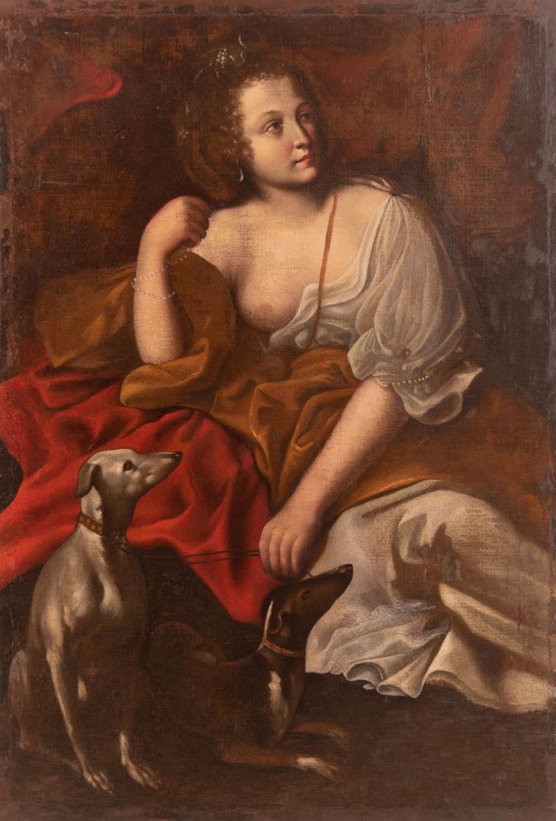 Scuola di Abrahm Janssens del XVII Secolo - Diana Cacciatrice