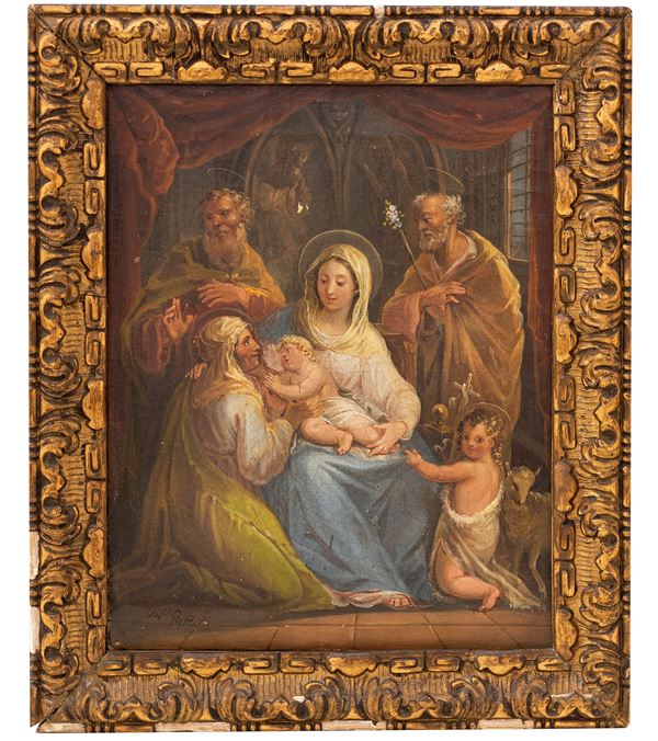 Felice Giani - Sacra famiglia con San Giovannino, Sant'Anna e Gioacchino