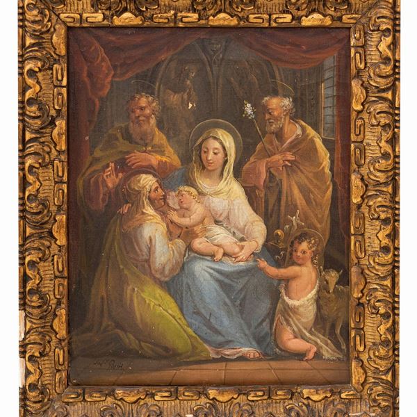 Felice Giani - Sacra famiglia con San Giovannino, Sant'Anna e Gioacchino