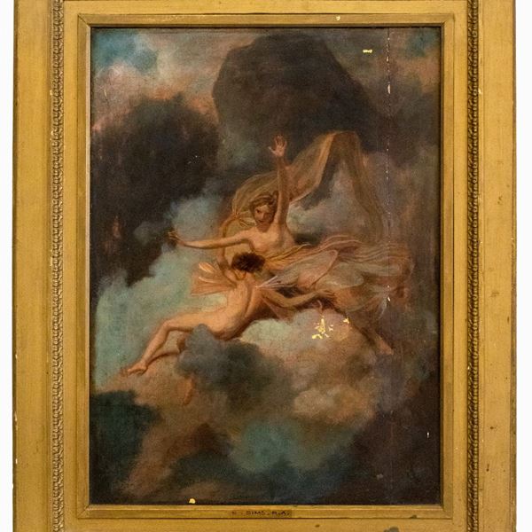 Gioco di angeli tra le nuvole