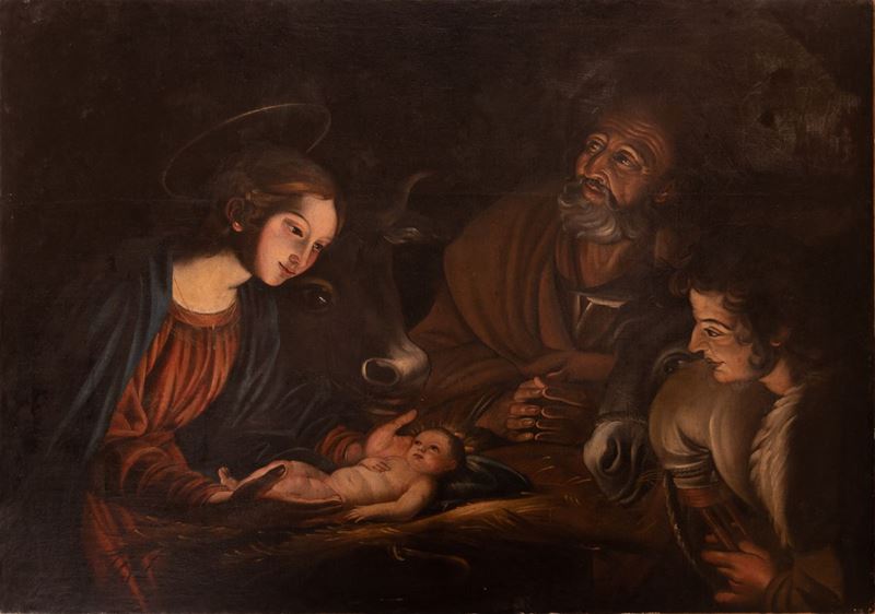 Scuola Dell'italia del Nord del XVII Secolo - Adorazione dei Pastori