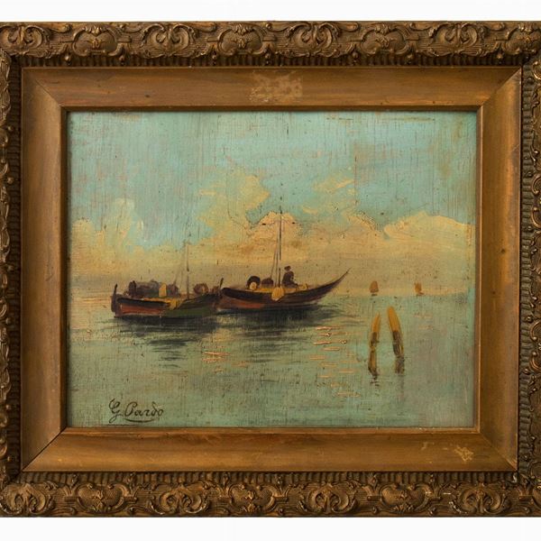 Gennaro Pardo - Marina con barche