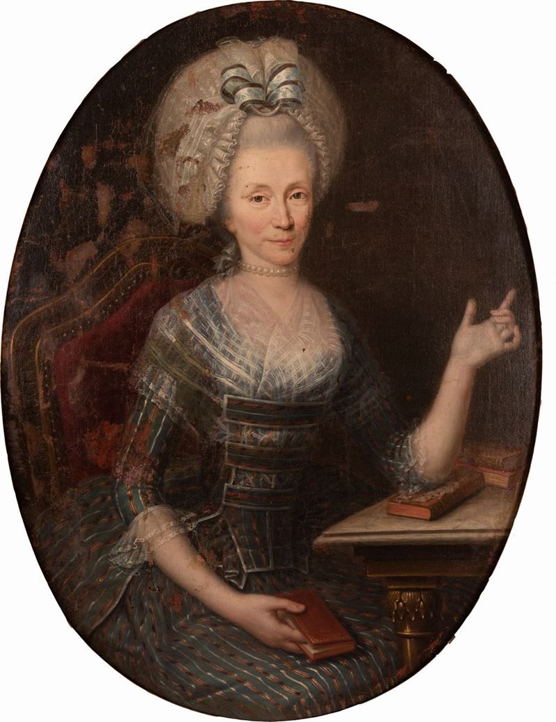 Scuola Piemontese del XVIII Secolo - Ritratto di Principessa Sabauda