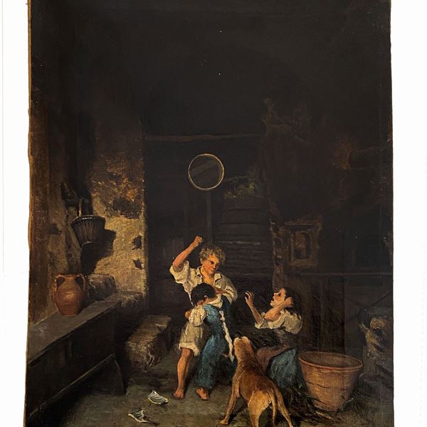 Teofilo Patini - Scena di interno
