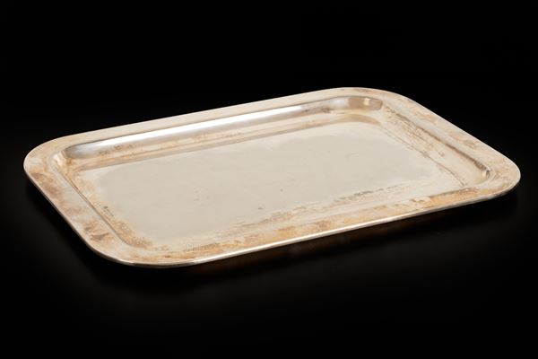 Vassoio in silver plated rettangolare 