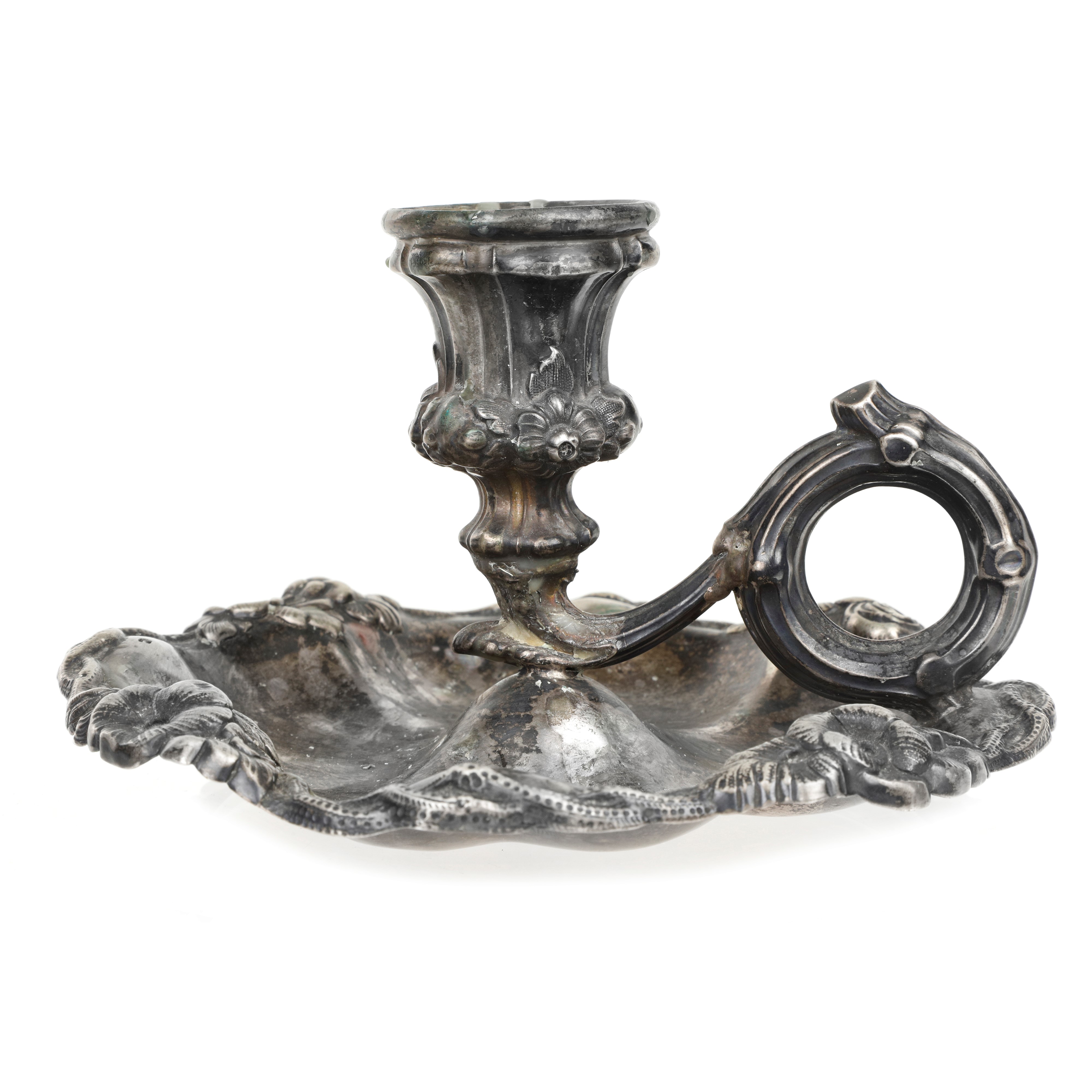 Candelabro in argento 800, peso 120 grammi
