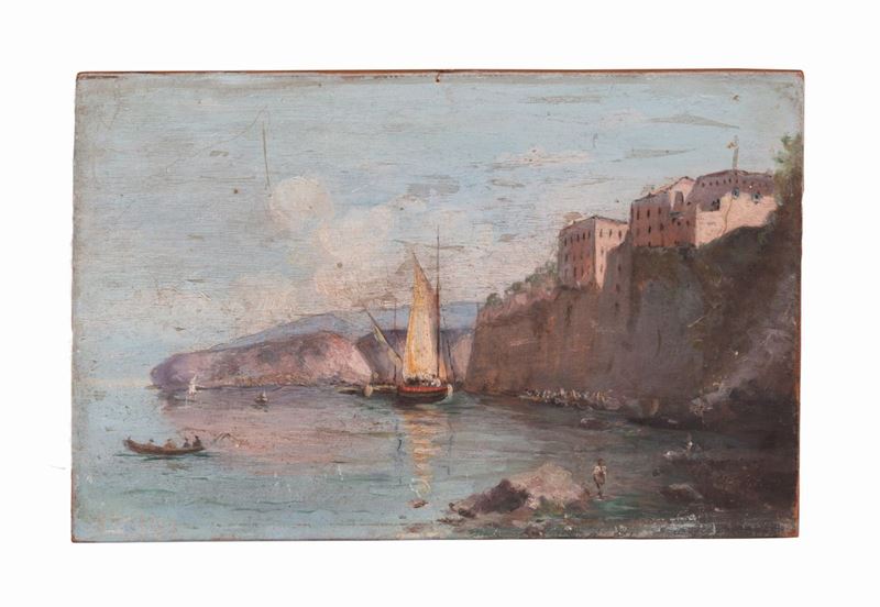 Scuola Napoletana XX Secolo - Veduta di Sorrento