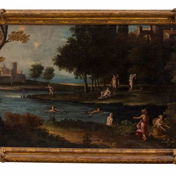 Scena di bagni al fiume