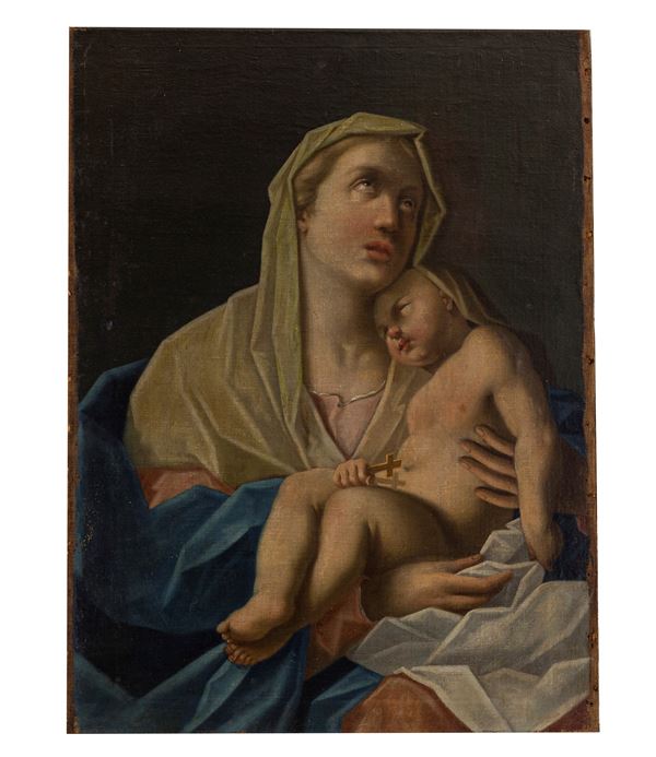 Pittore dell'Italia centrale del XVIII secolo - Madonna con bambino