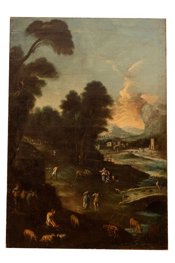 Pittore veneto del XVIII secolo - Paesaggio