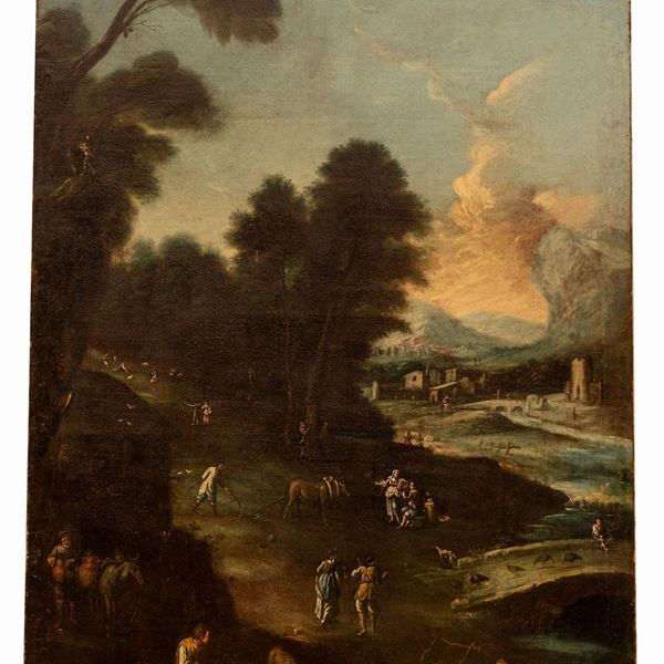 Pittore veneto del XVIII secolo - Paesaggio