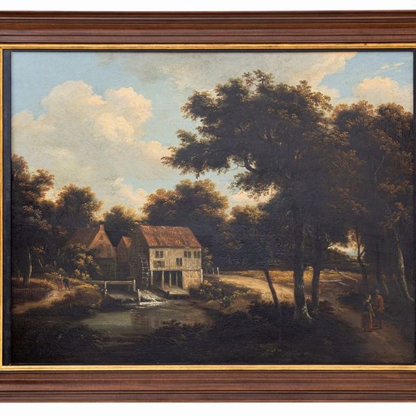 Meindert  Hobbema - Mulino Borchard