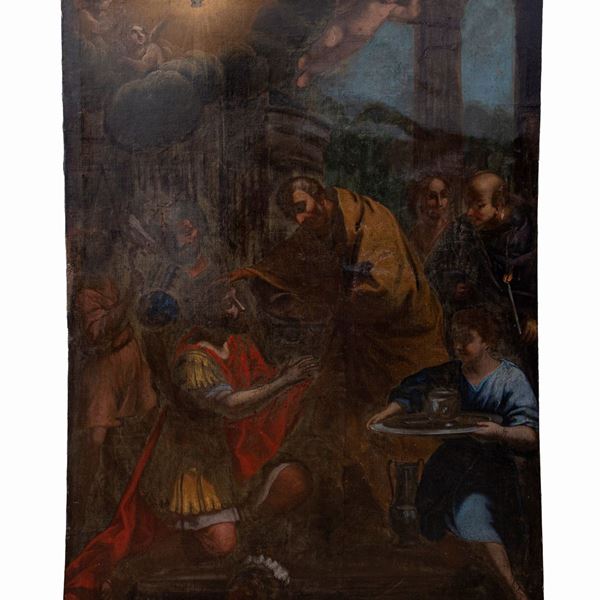 Giacinto  Gimignani - Anania battezza San Paolo ridandogli la vista