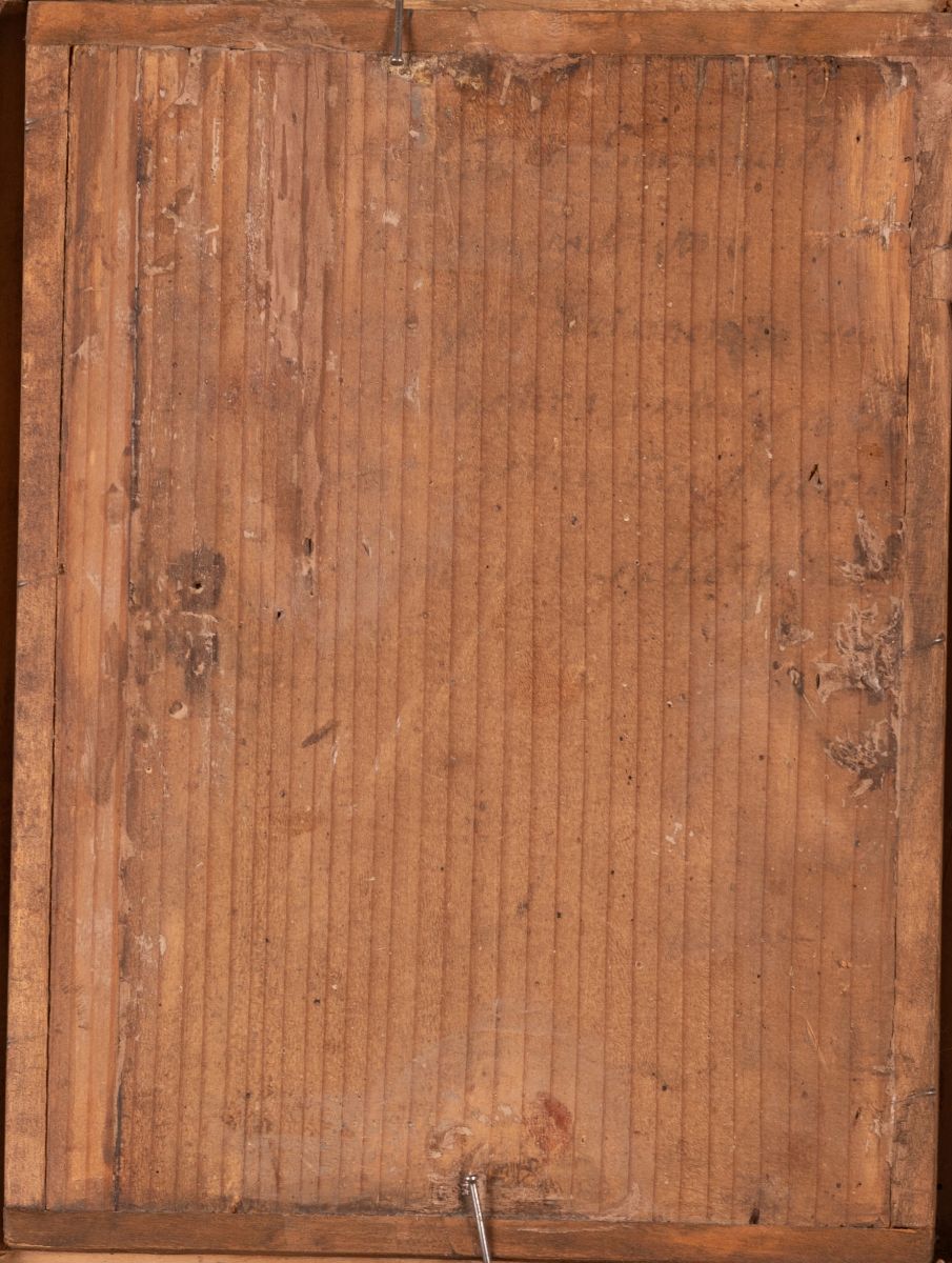 Scuola Romana XVIII Secolo - Coppia di Dipinti Raffiguranti "riposo dalla Fuga in Egitto" e "mado...