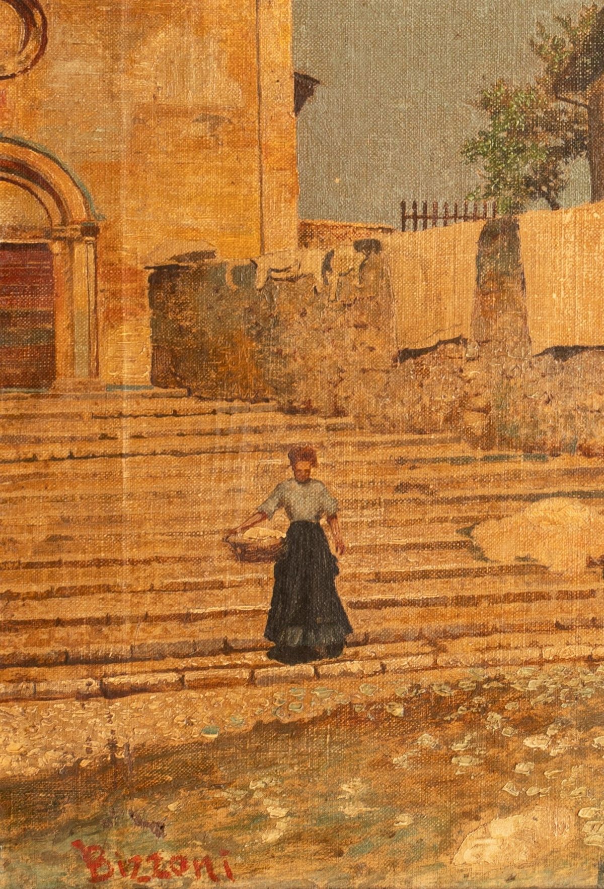 Enrico Bizzoni - Donne che Lavano alla Fontana delle 99 Cannelle De L'aquila