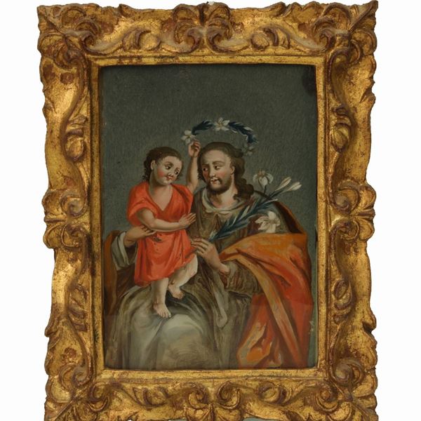 Scuola altoatesina del XVIII secolo - San Giuseppe con Bambino 