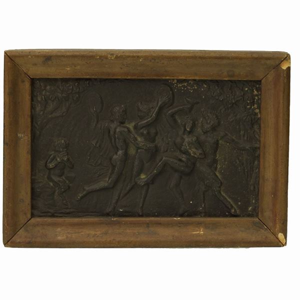 Bassorilievo in bronzo raffigurante Baccanale  - Auction Asta 19: Oggetti d'arte, argenti e dipinti antichi - Gliubich Casa d'Aste