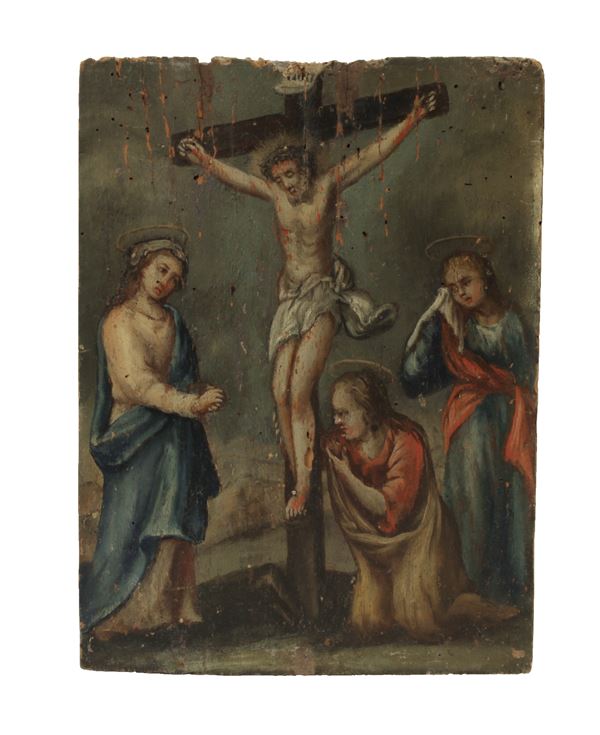 Pittore marchigiano della seconda met&#224; del XVII secolo - Crocifissione
