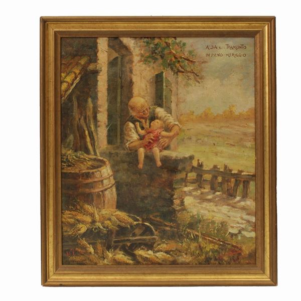 "Alba e tramonto in pieno meriggio"  - Auction Asta 19: Oggetti d'arte, argenti e dipinti antichi - Gliubich Casa d'Aste