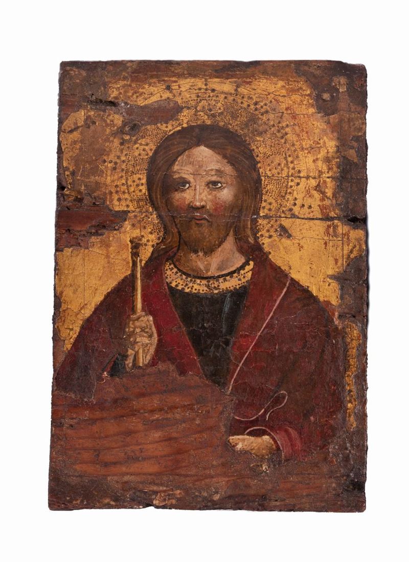 Scuola Veneto - Dalmata del XVI Secolo - Cristo Benedicente