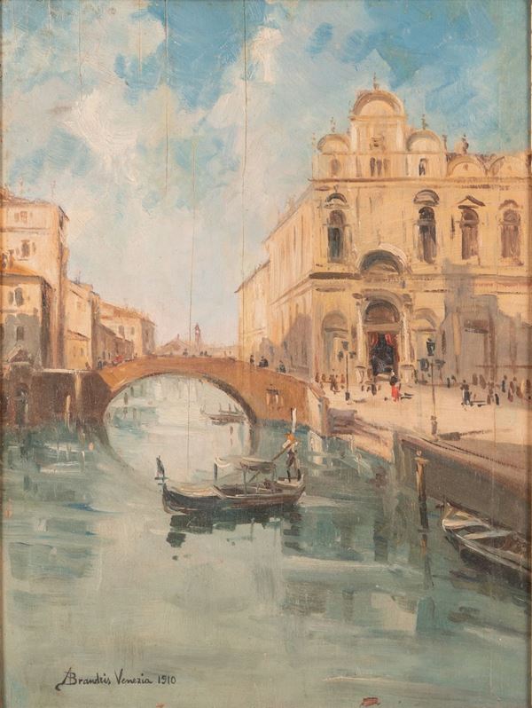 Pittore italiano del XX secolo - Veduta di Venezia