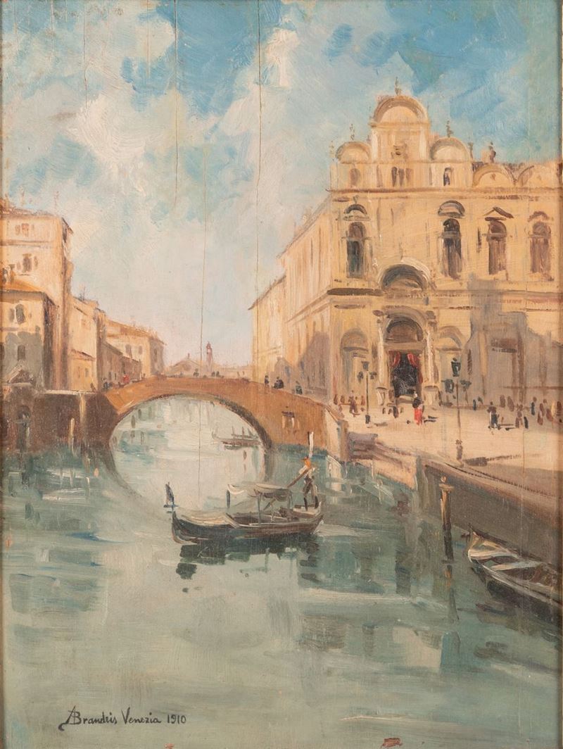 Pittore Italiano del XX Secolo - Veduta di Venezia
