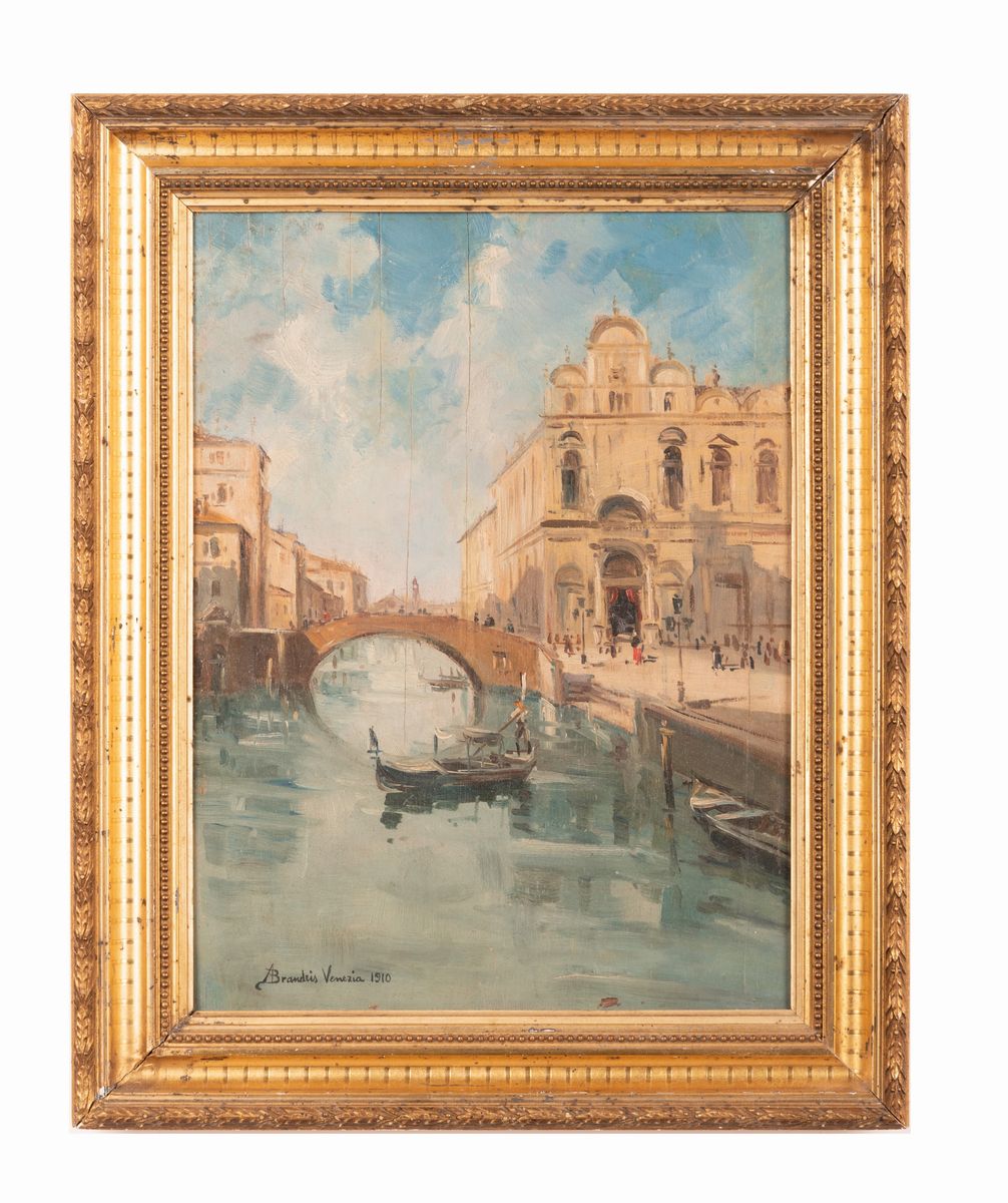Pittore Italiano del XX Secolo - Veduta di Venezia