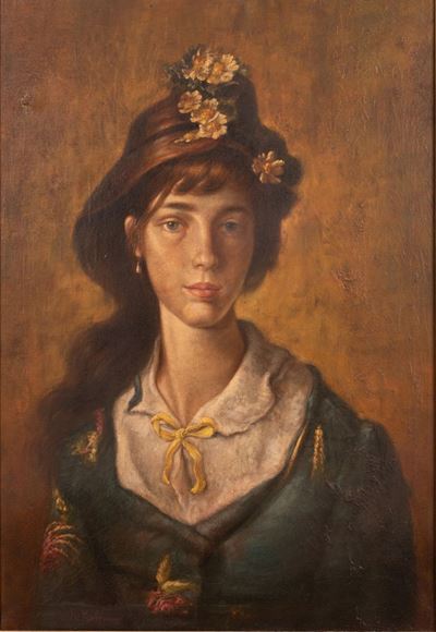 Ritratto di Giovane Donna con Cappello
