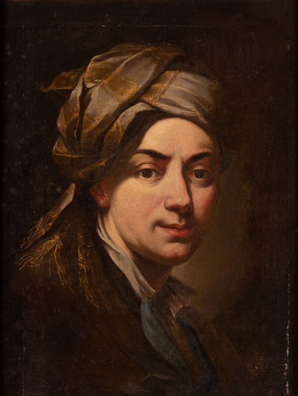 Portrait of young man with turban