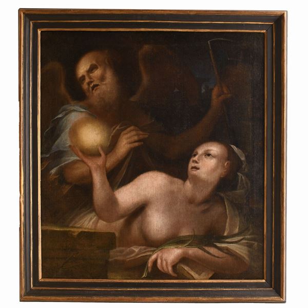 Pittore italiano del XVII secolo - La Verità svelata dal Tempo