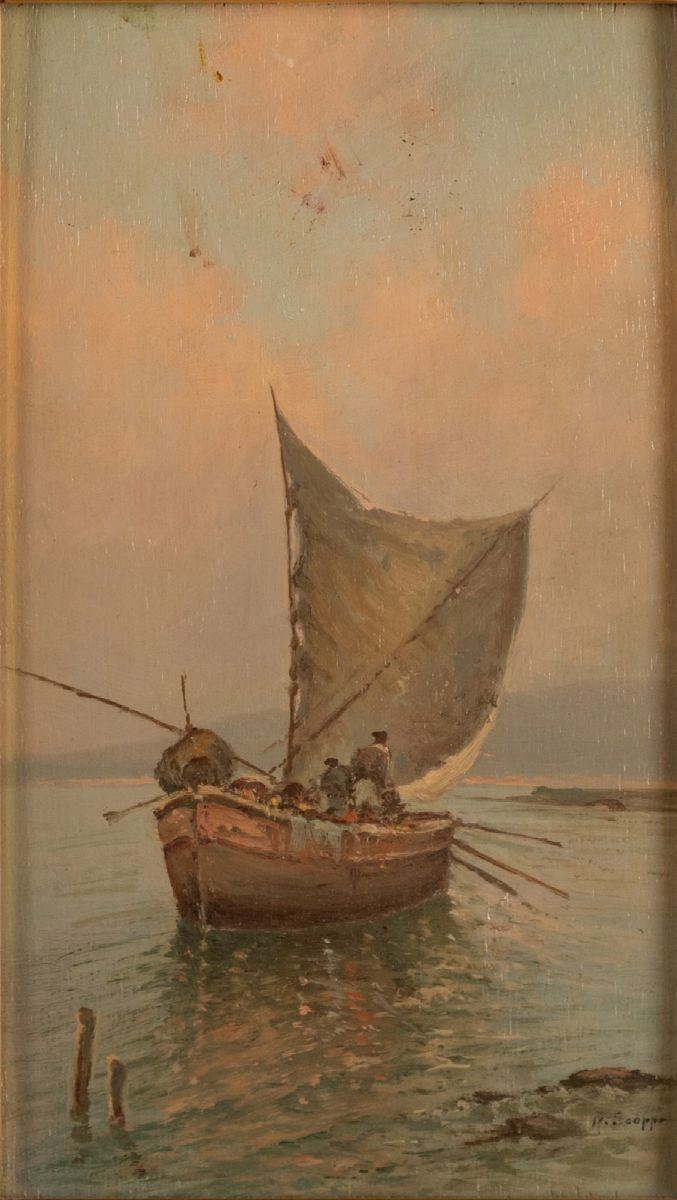 Radames Scoppa - Barca con Pescatore