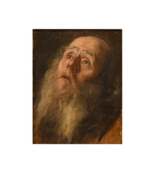 Pittore fiammingo del XVII secolo - Ritratto di anziano
