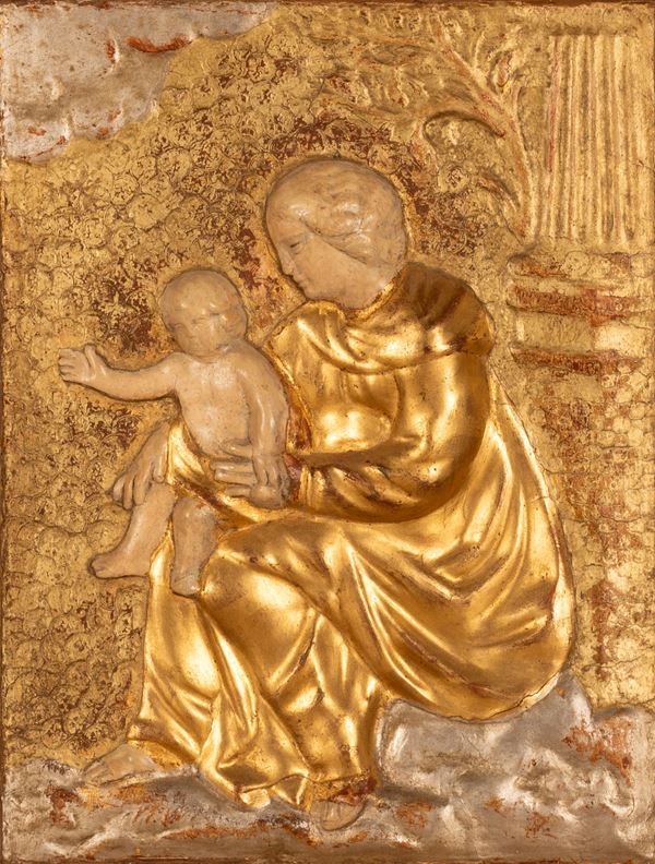 Manifattura dell'Italia centrale degli inizi del XVI secolo - Madonna seduta con Bambino