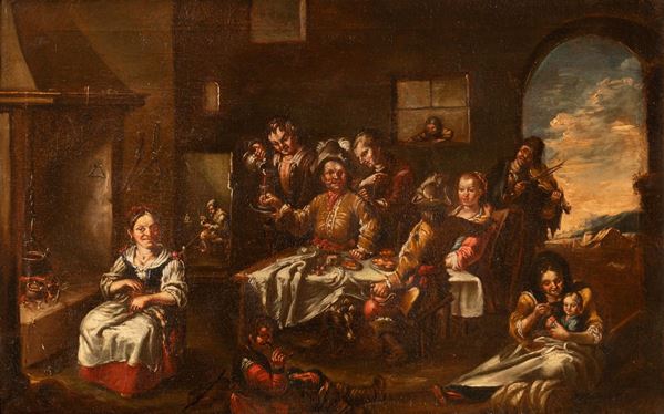 Matteo  Ghidoni - Interno di Taverna