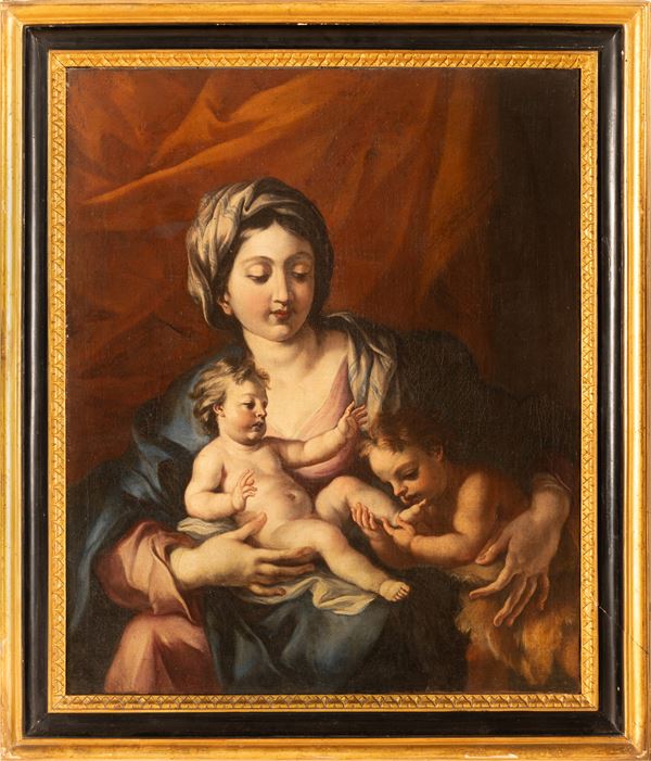 Pittore dell'Italia centrale del XVIII secolo - Madonna con San Giovannino orante