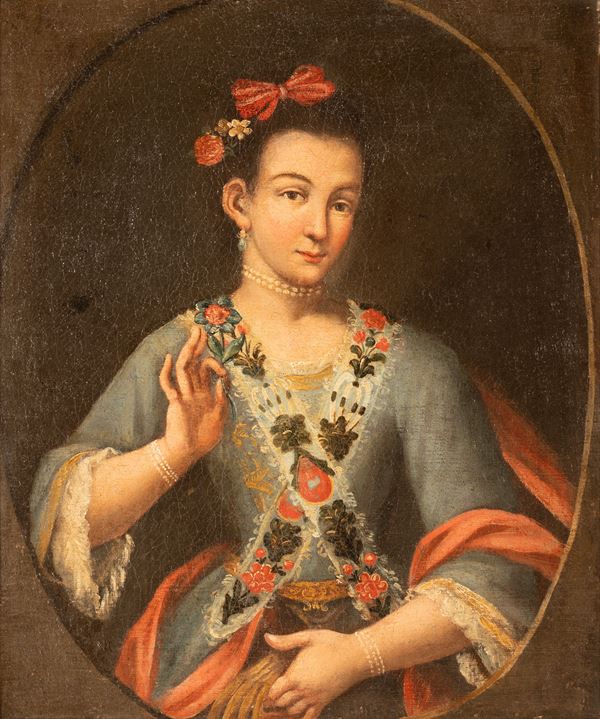 Scuola Marchigiana XVIII secolo - Ritratto di dama/La Primavera