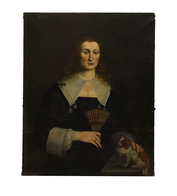Claudio Ceresa - Ritratto di donna con cane